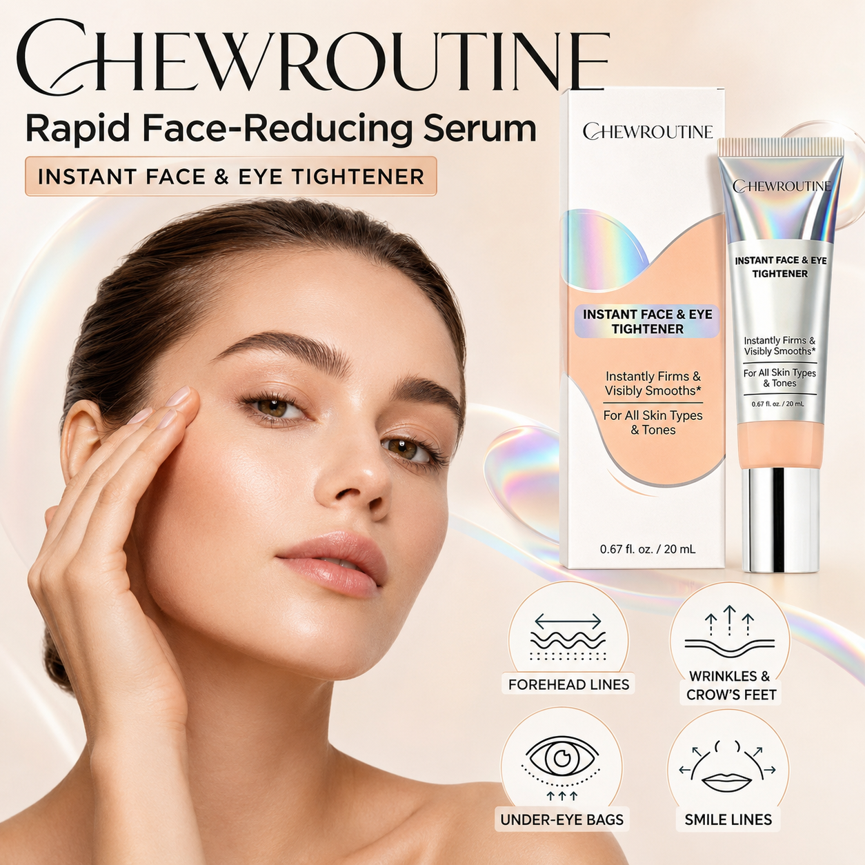 ChewRoutine™ Instant Face Tightener – Visible Smoothing in 60 Seconds, Progressive Results in 18 Days