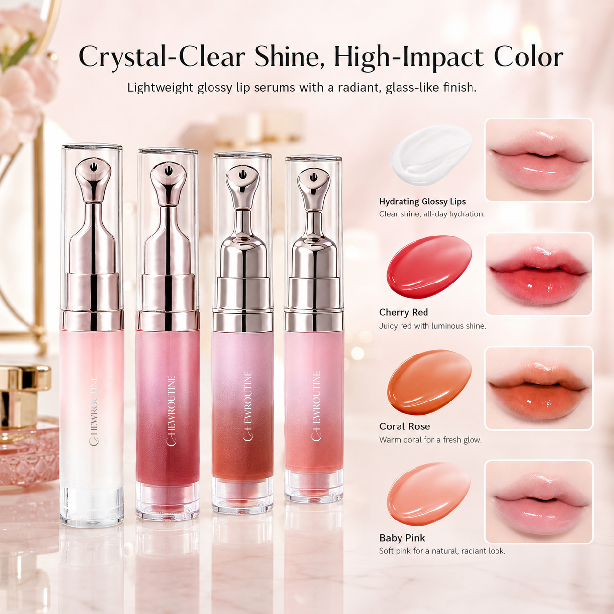 ChewRoutine™ Lip Radiance Serum – Brightening Moisture Care🔥🔥