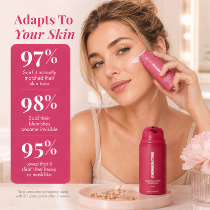 Chewroutine™ Adaptive Glow Foundation – A Monthly Ritual for Fresh-Looking Skin