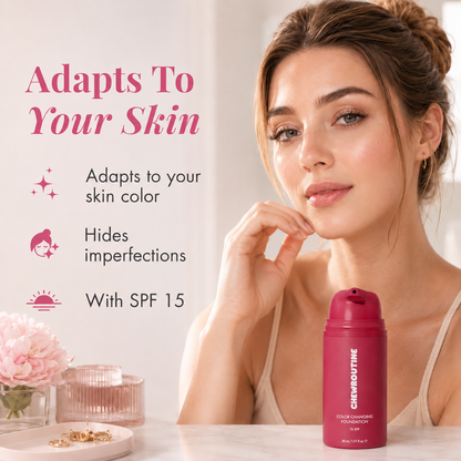 Chewroutine™ Adaptive Glow Foundation – A Monthly Ritual for Fresh-Looking Skin