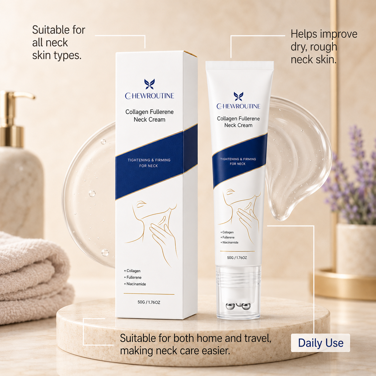 Chewroutine™ Anti-Wrinkle Neck Cream 🌿