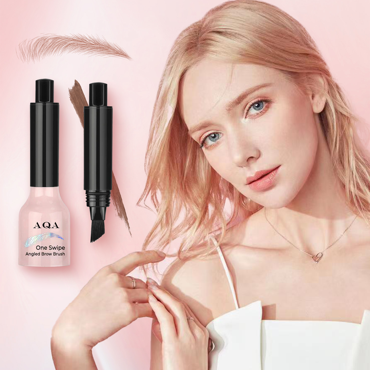 AQA® One Swipe Angled Brow Brush