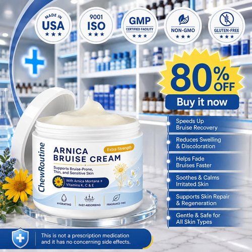 🔥100K+ Customers Served – ChewRoutine® Arnica Bruise Cream