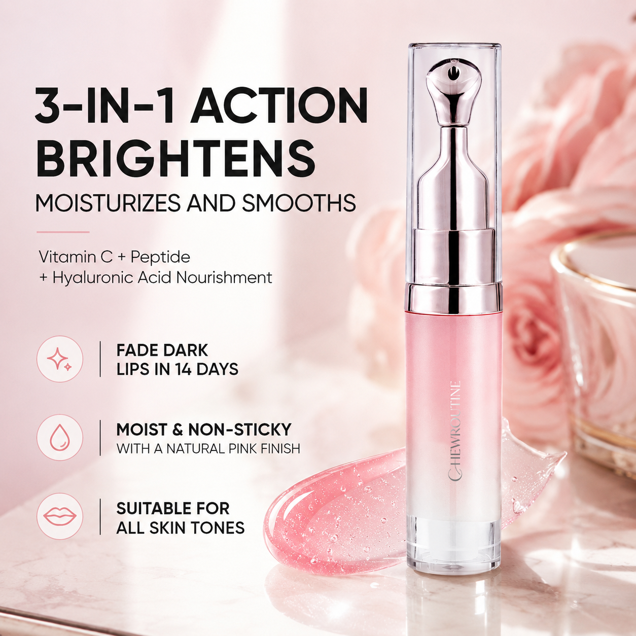 ChewRoutine™ Lip Radiance Serum – Brightening Moisture Care🔥🔥