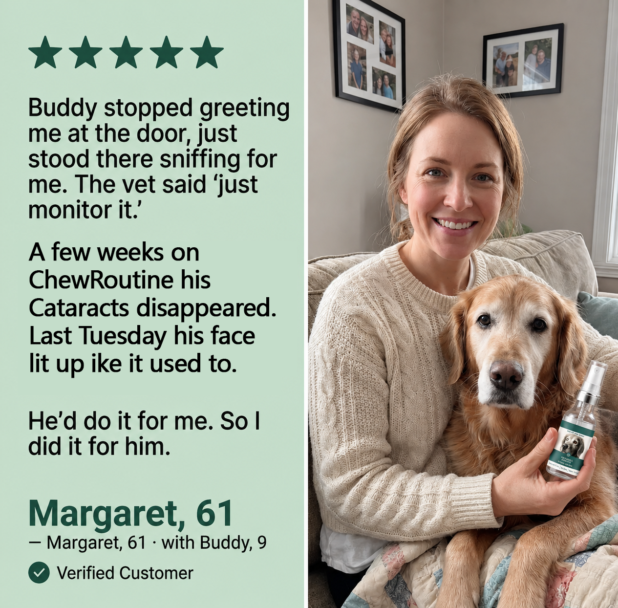 💥50K+ PET PARENTS TRUSTED💕 - ChewRoutine™ Pet Lutein Eye Care Spray