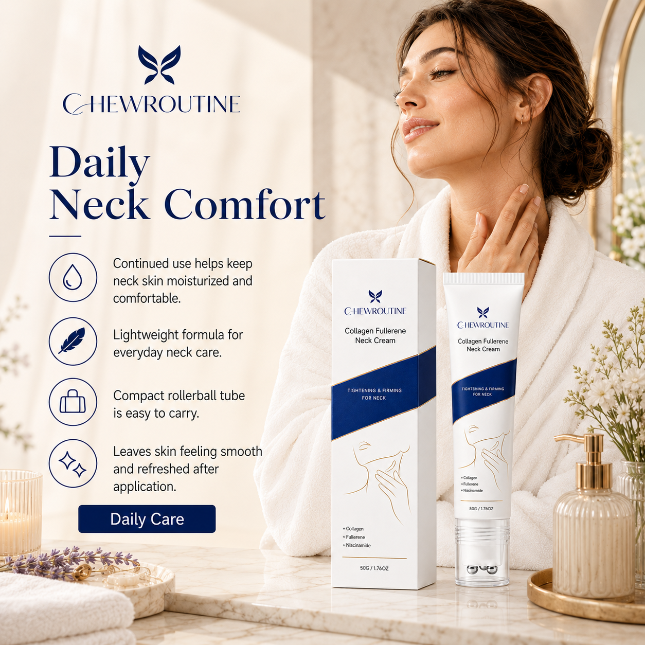 Chewroutine™ Anti-Wrinkle Neck Cream 🌿
