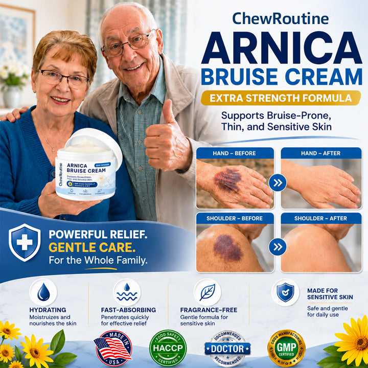 🔥100K+ Customers Served – ChewRoutine® Arnica Bruise Cream