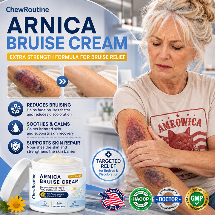 🔥100K+ Customers Served – ChewRoutine® Arnica Bruise Cream