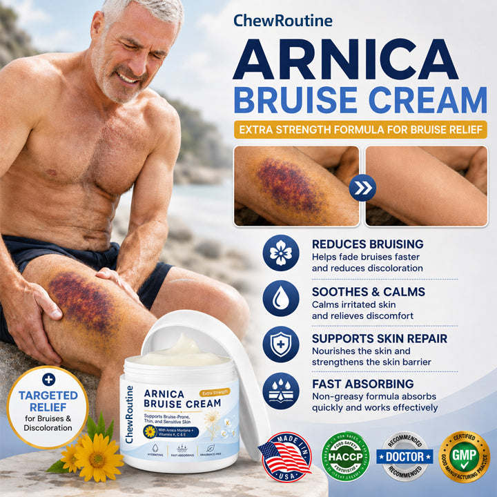 🔥100K+ Customers Served – ChewRoutine® Arnica Bruise Cream
