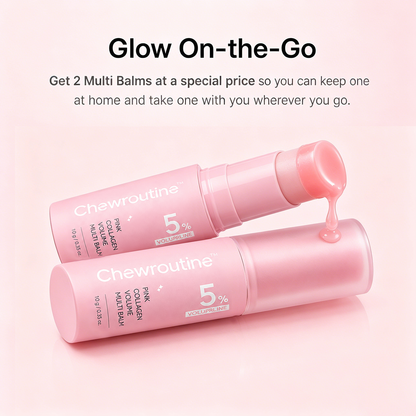 Chewroutine™ Pink Collagen Volume Balm Stick with 5% Volufiline 💖