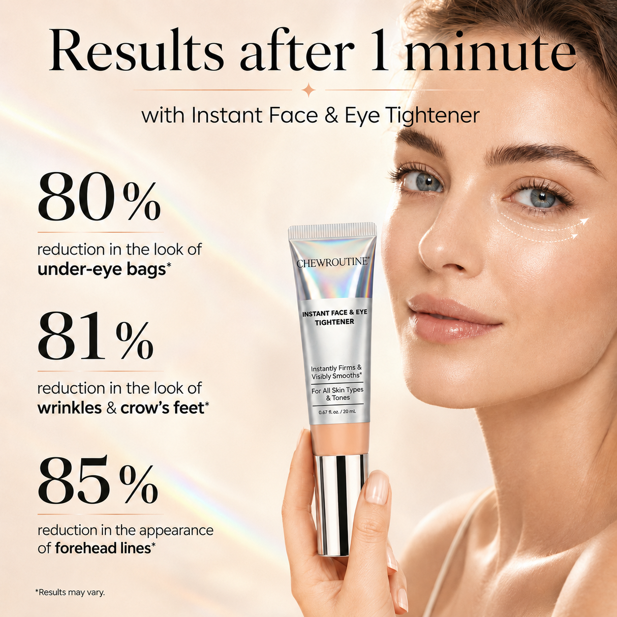 ChewRoutine™ Instant Face Tightener – Visible Smoothing in 60 Seconds, Progressive Results in 18 Days