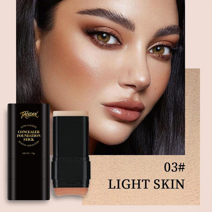 5-color Dual -Ended Foundation Concealer Stick Dual-ended with Built-in Brush