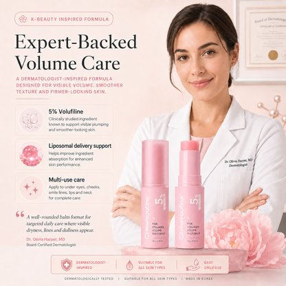 Chewroutine™ Pink Collagen Volume Balm Stick with 5% Volufiline 💖