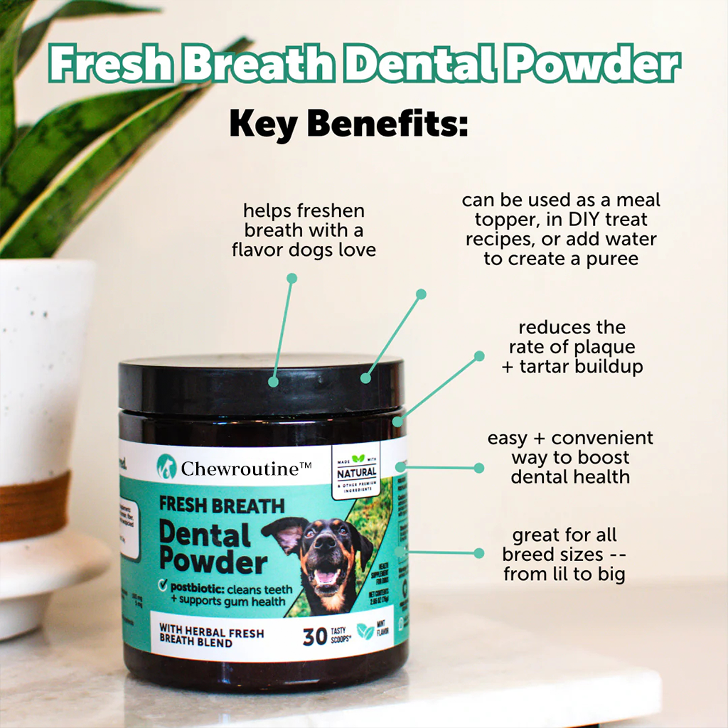 Fresh Breath Dental Powder for Dogs (60 servings)🦷