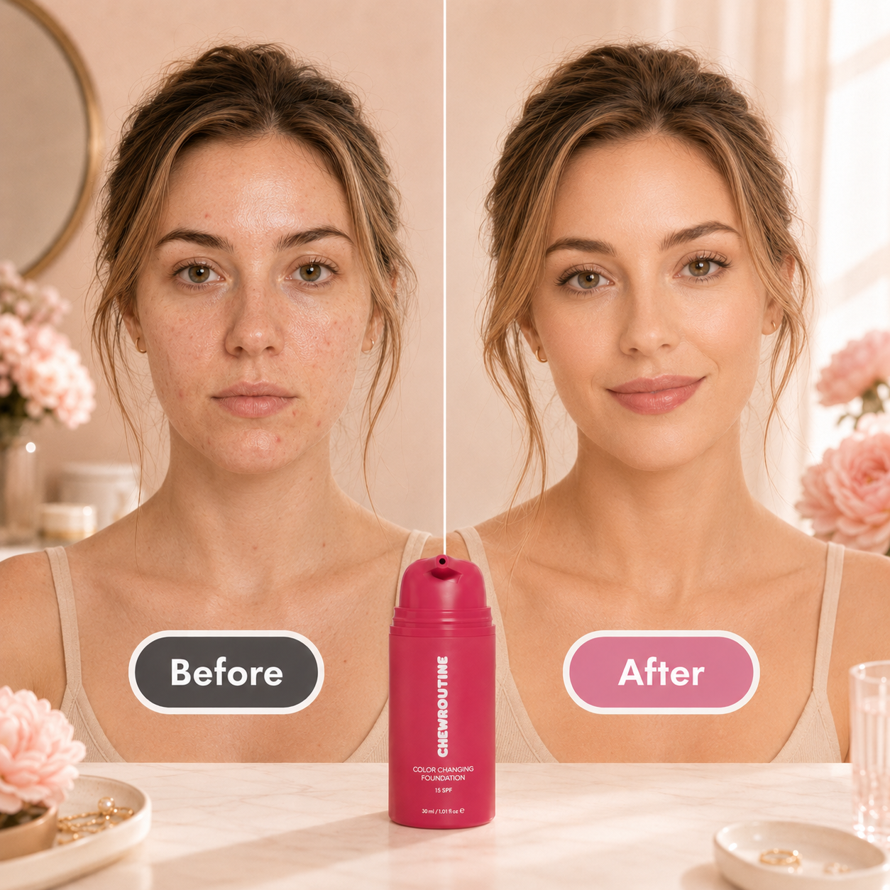 Chewroutine™ Adaptive Glow Foundation – A Monthly Ritual for Fresh-Looking Skin