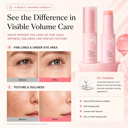 Chewroutine™ Pink Collagen Volume Balm Stick with 5% Volufiline 💖