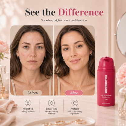Chewroutine™ Adaptive Glow Foundation – A Monthly Ritual for Fresh-Looking Skin