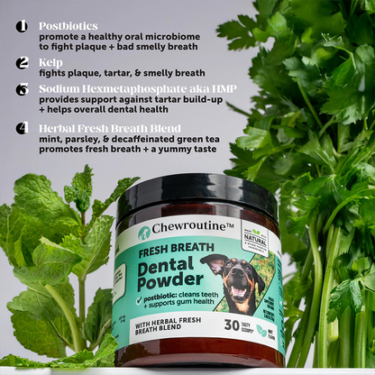 Fresh Breath Dental Powder for Dogs (60 servings)🦷