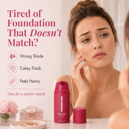 Chewroutine™ Adaptive Glow Foundation – A Monthly Ritual for Fresh-Looking Skin