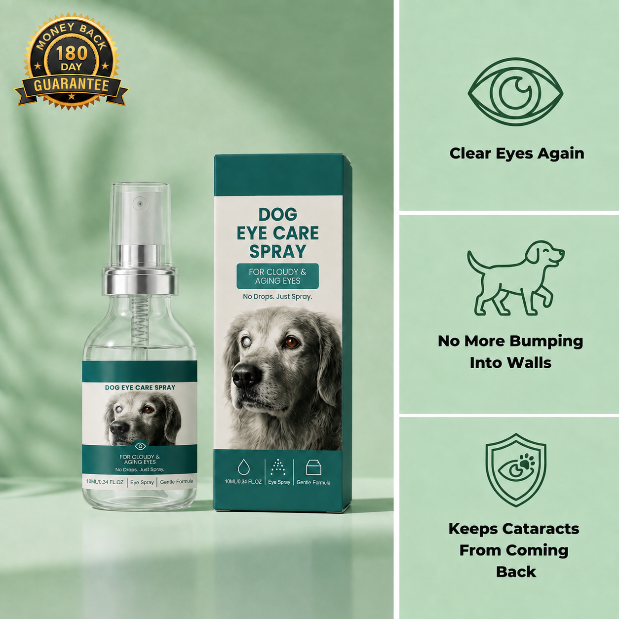 💥50K+ PET PARENTS TRUSTED💕 - ChewRoutine™ Pet Lutein Eye Care Spray