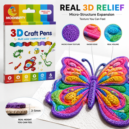 MOONBIFFY™ Heat-Activated 3D Craft Pens — New & Improved