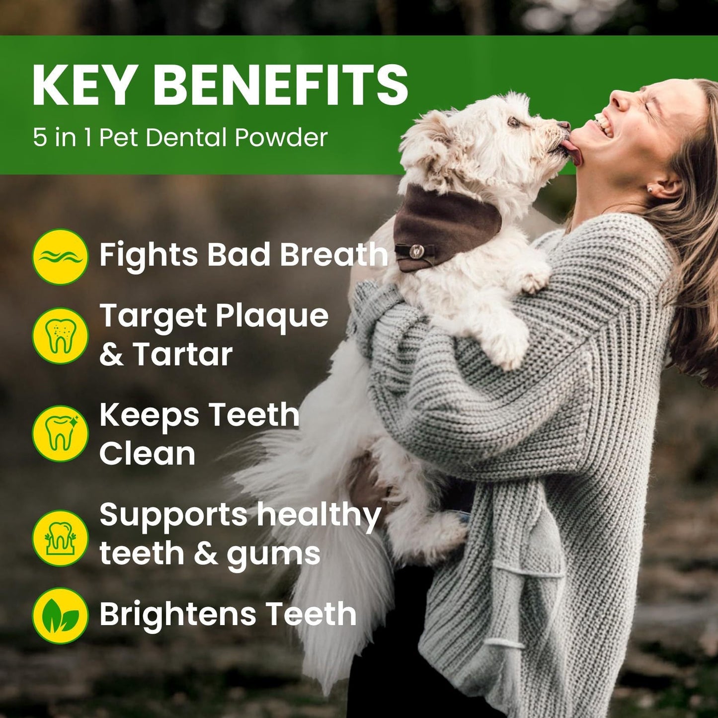 Fresh Breath Dental Powder for Dogs (60 servings)🦷