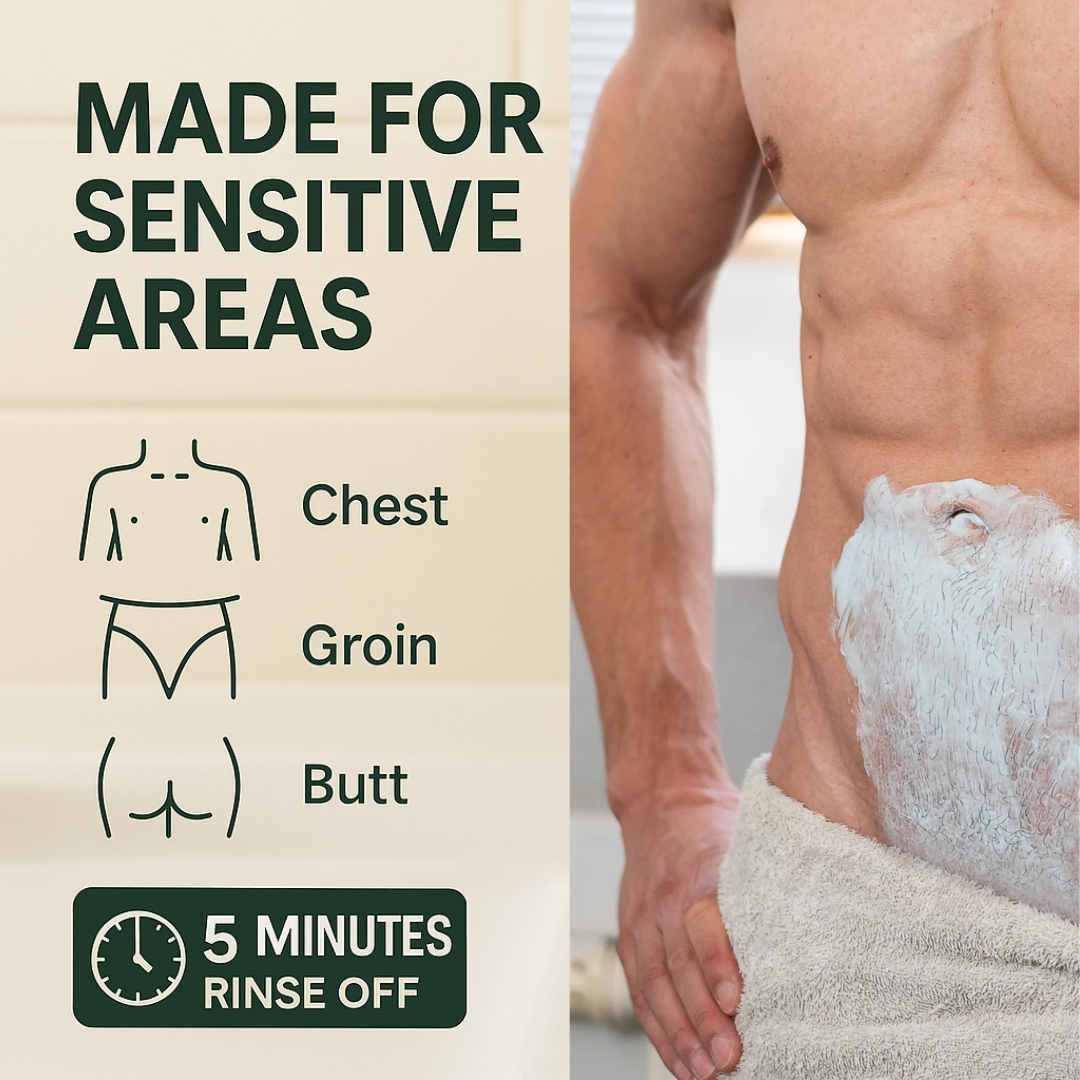 Chewroutine™ Natural Gentle Hair Removal Cream | For Women & Men, Sensitive Skin